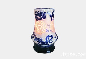 非盐产品-盐灯（青花九龙瓶）